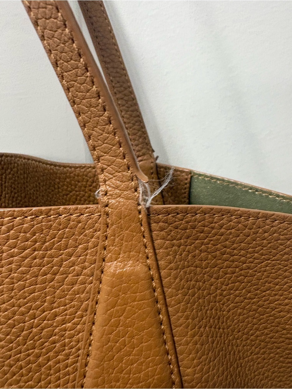 Tory Burch Pebbled Leather Tote in Cognac - Picture 5 of 6